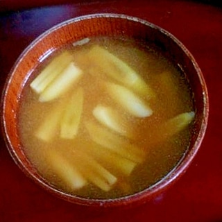 淡竹の味噌汁
